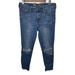 Mossimo womens mid rise skinny jeans power stretch size 10